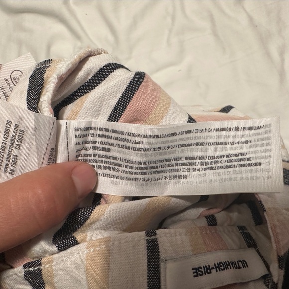 Hollister Striped Ultra High Rise Skirt Size XS Extra Small - Picture 6 of 8